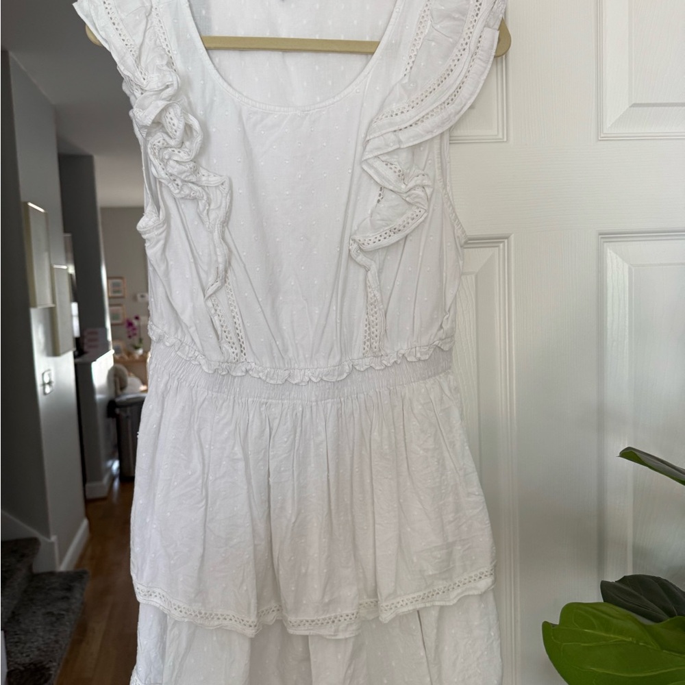 Bb Dakota x Steve Madden White Ruffle Dress